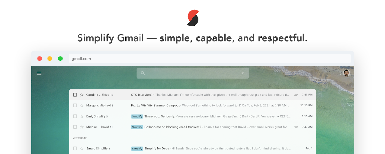 Simplify Gmail Preview image 2