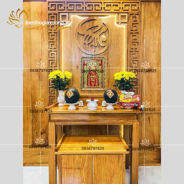 Ứng dụng vách ngăn cnc bàn thờ cho phòng thờ đẹp