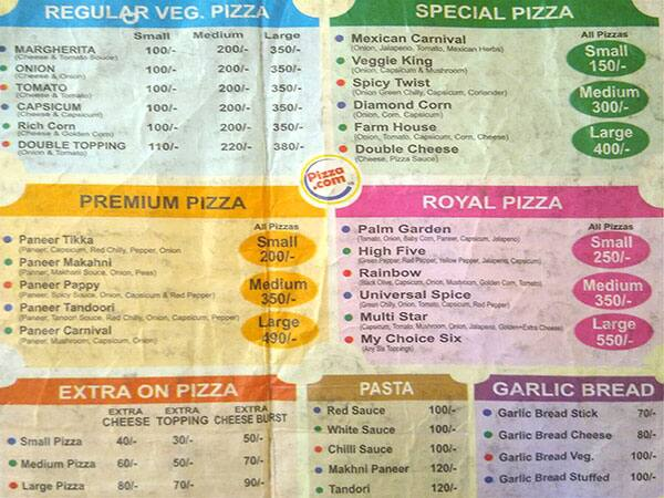 Pizza Do menu 