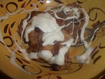 Crockpot Cinnamon Bread - Bread Pudding