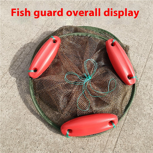 Title 2, Basket Shrimp Cage with Protective Mesh for Fis...