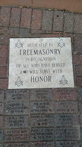 Freemason Dedication Plaque