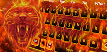 Flaming Hell Tiger Keyboard Theme APK