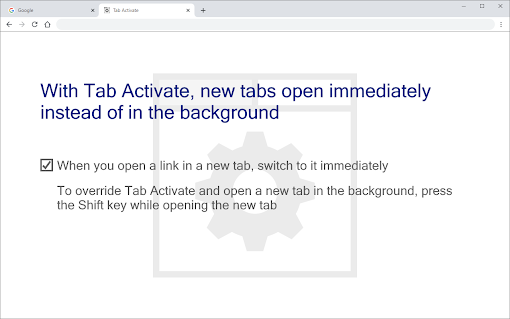 Tab Activate