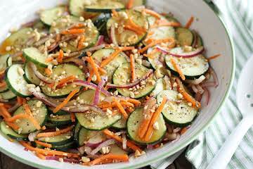 Garlic Soy Cucumber Salad