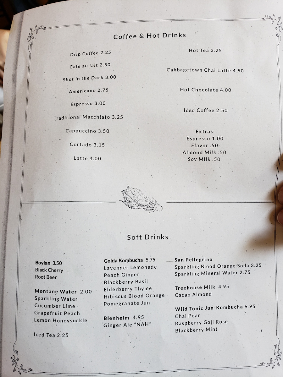 Menu in November 2018