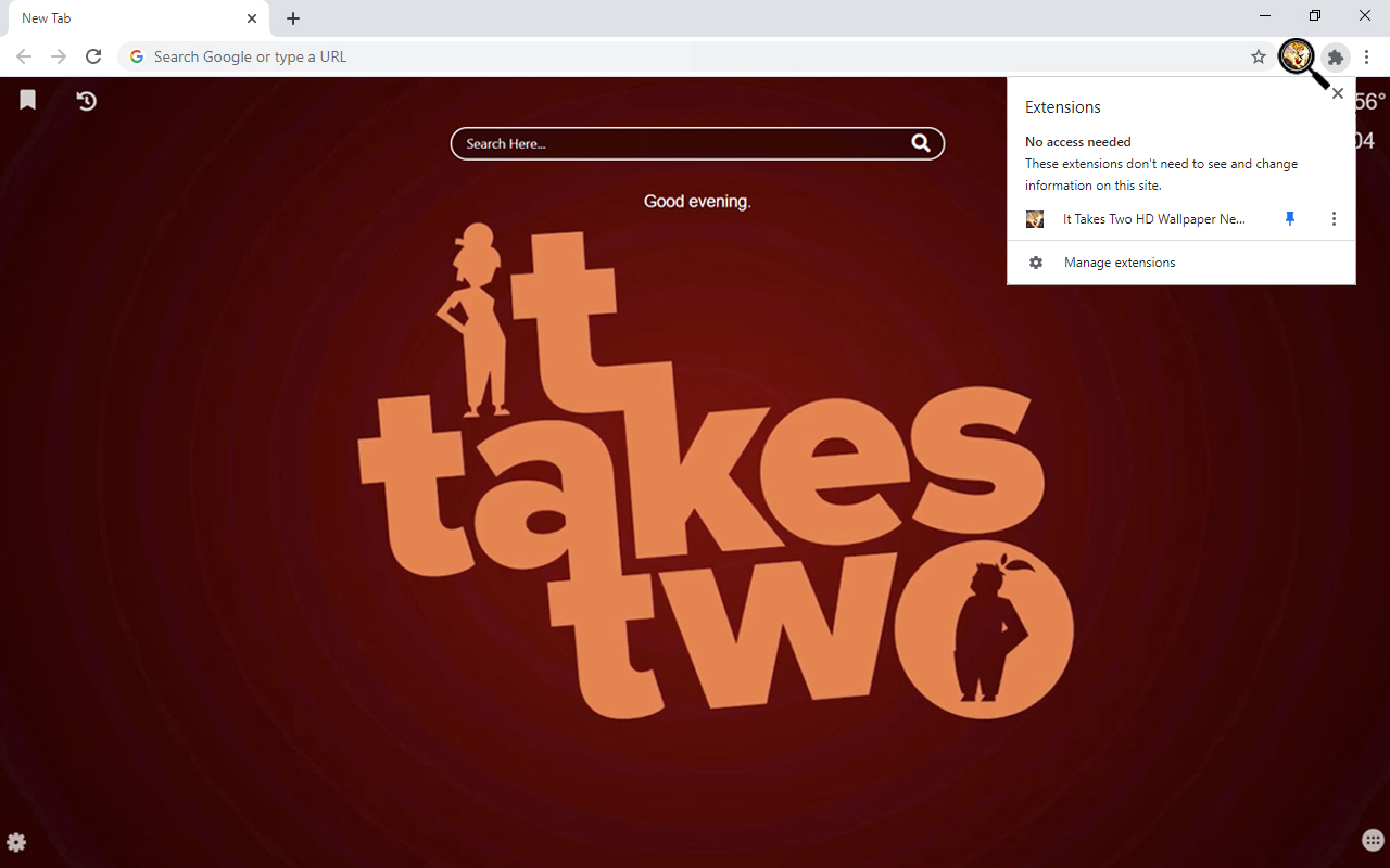 It Takes Two HD Wallpaper New Tab Preview image 2