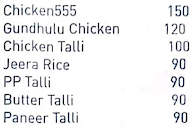 Sri Lakshmi Dhaba menu 2