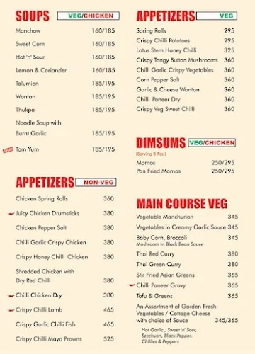 Berco's menu 