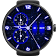 Néon Bleu Montre Intelligente icon