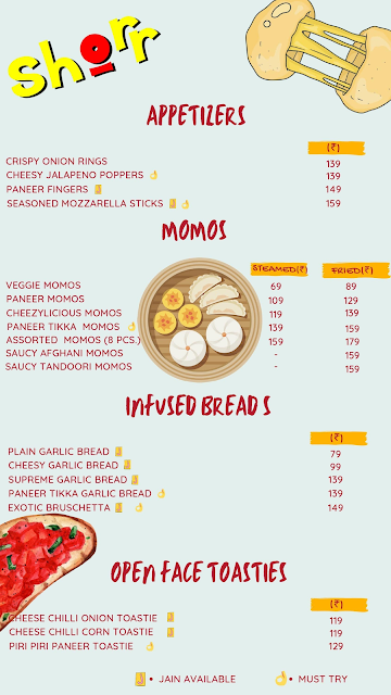 Shorr menu 