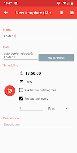 File Cleaner (Scheduler) Screenshot