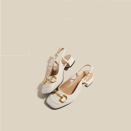 Title 5, Vintage Mary Jane Sandalen mit Metallschnalle u...