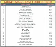 Mom's Magic Fast Food Corner menu 1