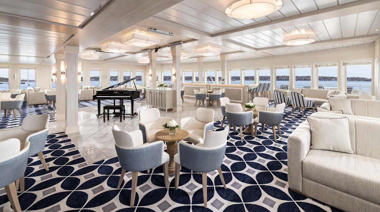 The Chesapeake Lounge is the center of the social scene on American Eagle.