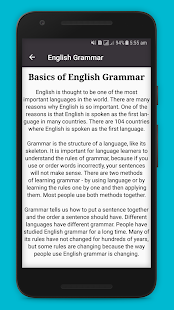 learn Basic Easy English grammar Book Screenshot