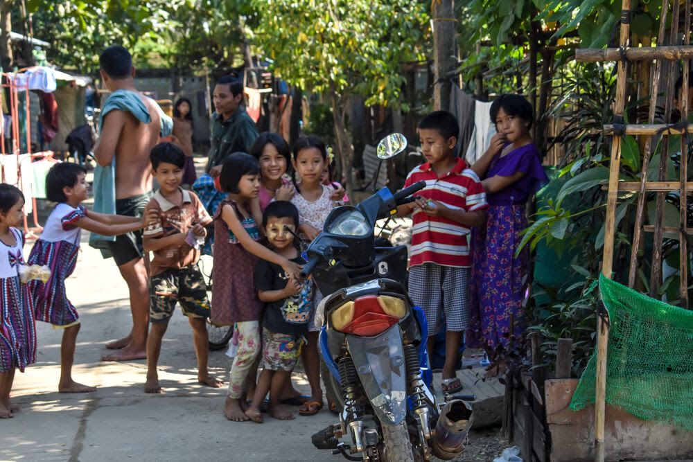 children playing in mingaladon