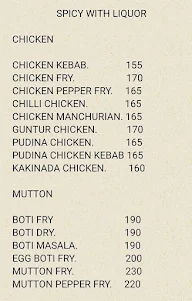 Spicy With Liquor menu 2