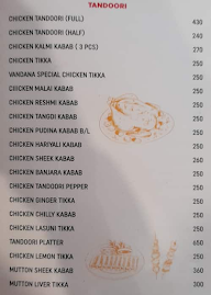 Vandana Gardenia Andhra Hotel menu 7