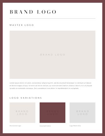 Brand Logo Guidelines - Brand Guidelines template