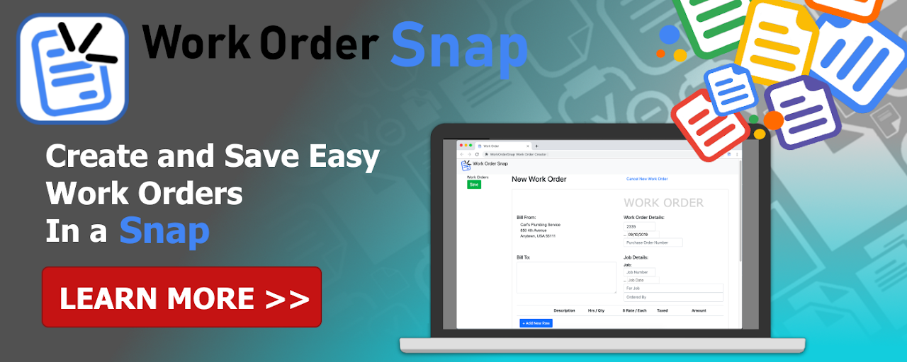 WorkOrderSnap Work Order Creator Preview image 2