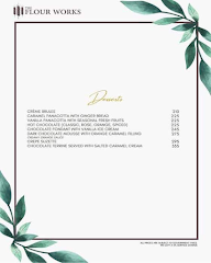 The Flour Works menu 3