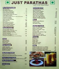 Just Parathas menu 5