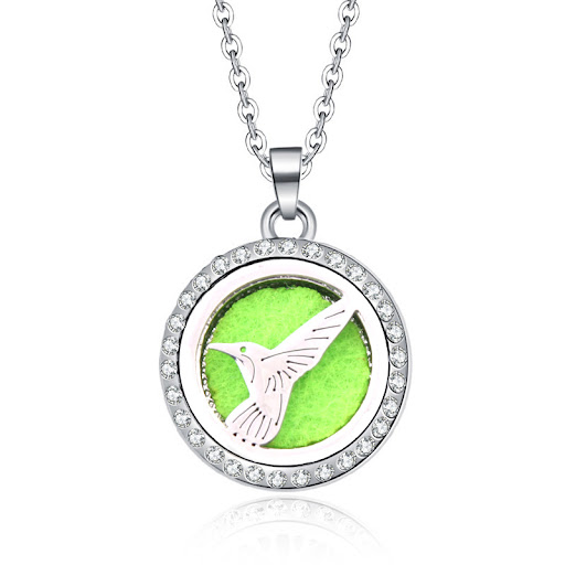 Title 6, Womens Aromatherapy Oil Round Necklace, essent...