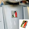 Logo Vespa P Cờ Itali Gold Cho Xe Vespa Kèm Đế