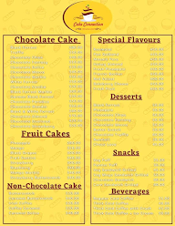 Cake Connection menu 1