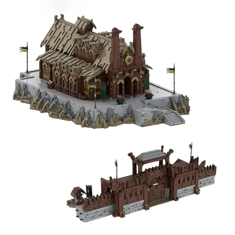 Compatible Building Blocks Plastic Golden Hall Great Wall Toy Suit, encourages imaginative play and construction fun for