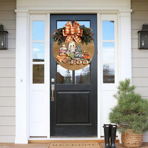 Title 3, Cross border popular Halloween autumn new door ...