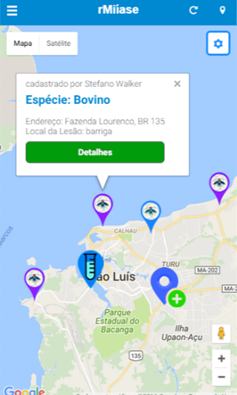 Android application rMiíase screenshort