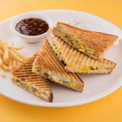 Corn Cheese Grilled Sandwich