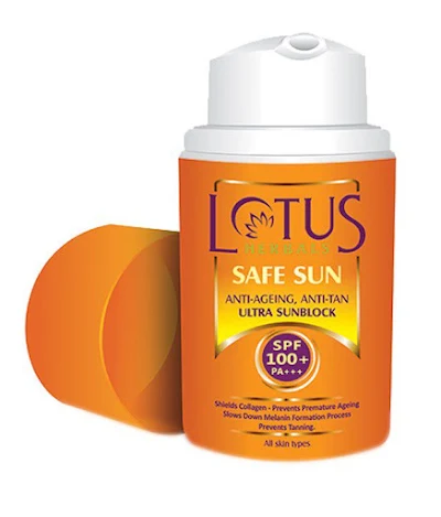 Lotus Safe Sun Anti Ageing Anti Tan Ultra Sun SPF 100 Plus (PA Triple Pluse) 50ml