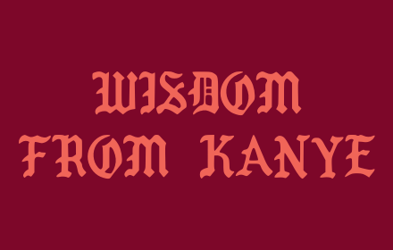 Wisdom From Kanye small promo image