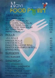 Navi Food Point menu 1