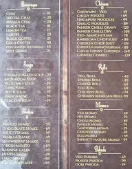 The Infinity Hut menu 1