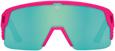 SPY  Monolith 50/50 Sunglasses - Matte Neon Pink, Happy Bronze with Light Green Spectra Mirror Lenses alternate image 3