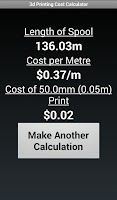 3d Print Cost Calculator Free Screenshot