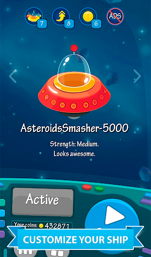 Asteroids Rush! (Mod Money)