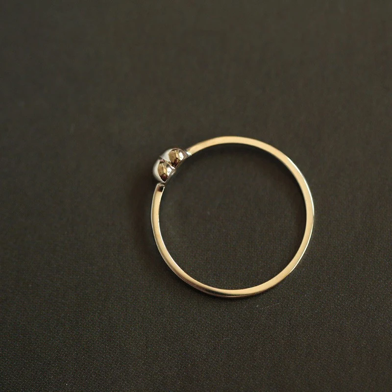 Bague Amour Chubby Plaqué Or 14K S925 en argent sterling, un bijou élégant et durable pour exprimer votre amour au quotidien.