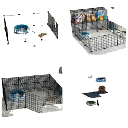 Title 3, Small Dog Indoor Home Isolation Fence Cage Prov...