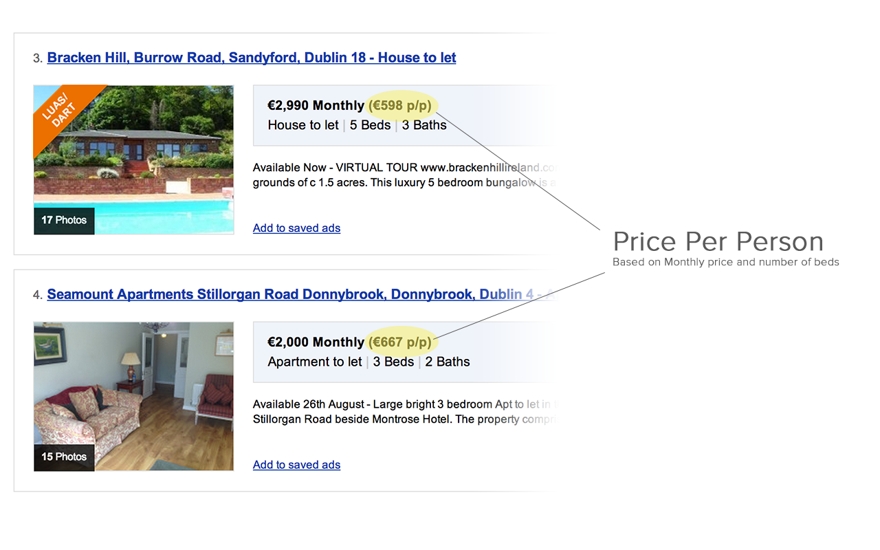 Daft.ie Price per person Preview image 0