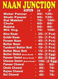 Naan Junction menu 1