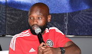 Orlando Pirates player Makhehlene Makhaula during the Soweto Derby press conference at Vodacom World on February 20 2023.