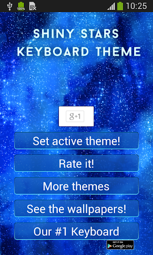 Shiny Stars Keyboard Theme