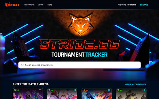 Stride.gg Tournament Tracker