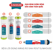 Combo 8 Lõi Lọc Nước Sunhouse 123Ro5678 Hàng Chính Hãng