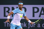 Rafael Nadal of Spain in action against Gilles Muller of Luxembourg during day seven of the BNP Paribas Open at Indian Wells Tennis Garden on March 13, 2016 in Indian Wells, California.   Picture credits: Getty Images/AFP